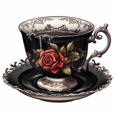 Make gothic tea cup clipart