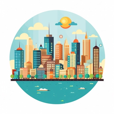 city, cities , location, clipart