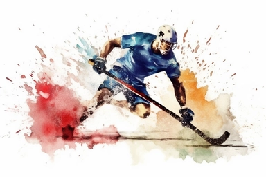 Watercolor, Craft an illustration of a water polo player shooting the ball into the goal clipart, hd, on a white background, spaced out