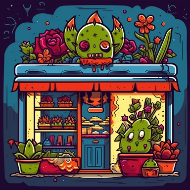 Design clipart for a pastry shop, incorporating a punk aesthetic and elements of Hohloma. The artwork should feature typical pastry shop items like cakes, pastries, and coffee mugs, but with a twist - spikes, studs, and graffiti styles common in punk visuals should be seamlessly blended with the ornate, floral, and bird motifs of Hohloma. The fusion should result in a unique and exciting visual identity that represents both cultures. The color palette should predominantly feature red, gold, blue
