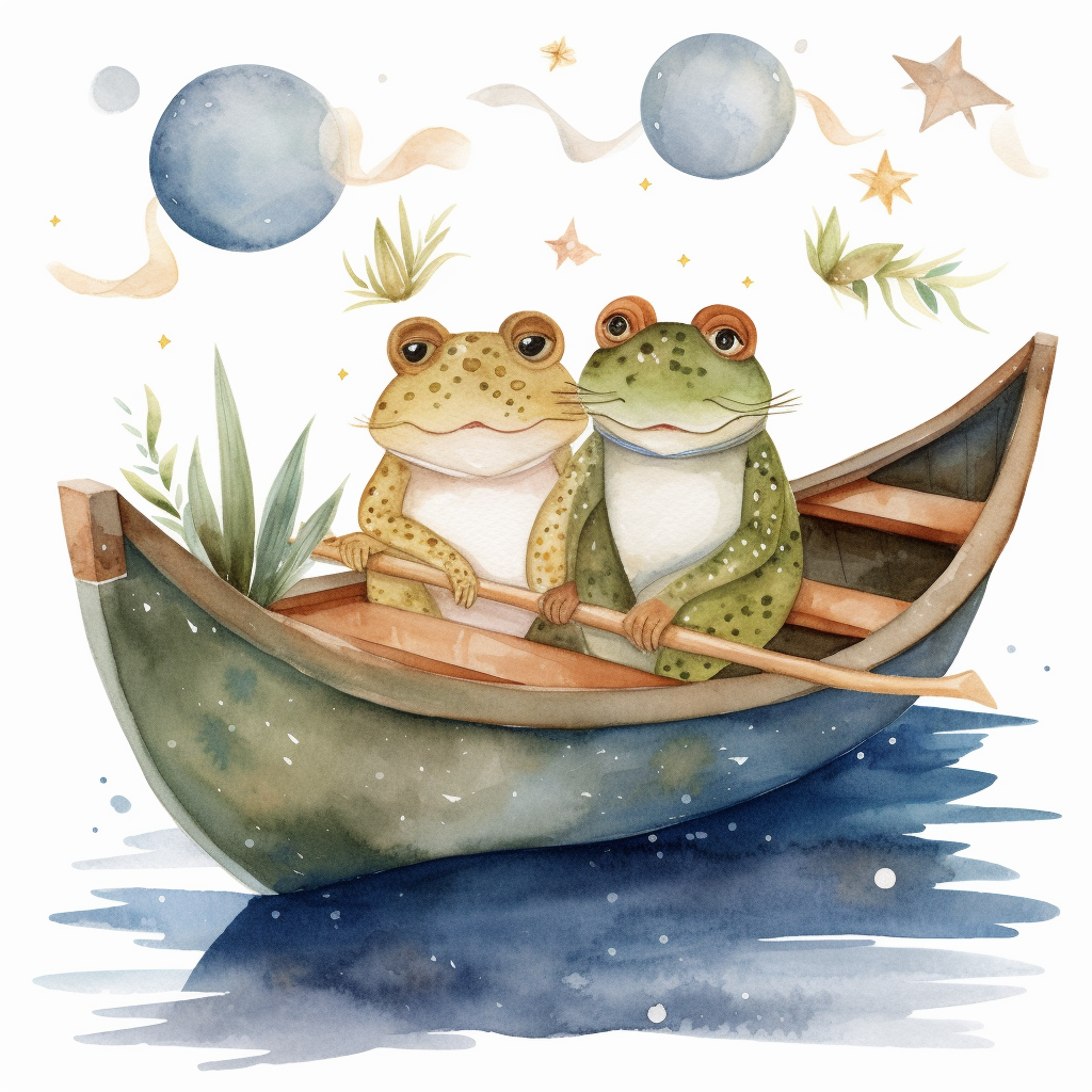 frog and toad clipart