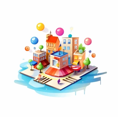 clipart, a logo themed around find my business. i own a local seo marketing agency. white background , no words