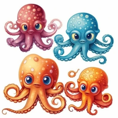 cute octopus clip art