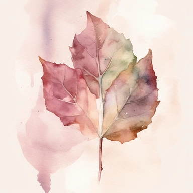 watercolor, a piece of botanical item clipart, faded barely visible color