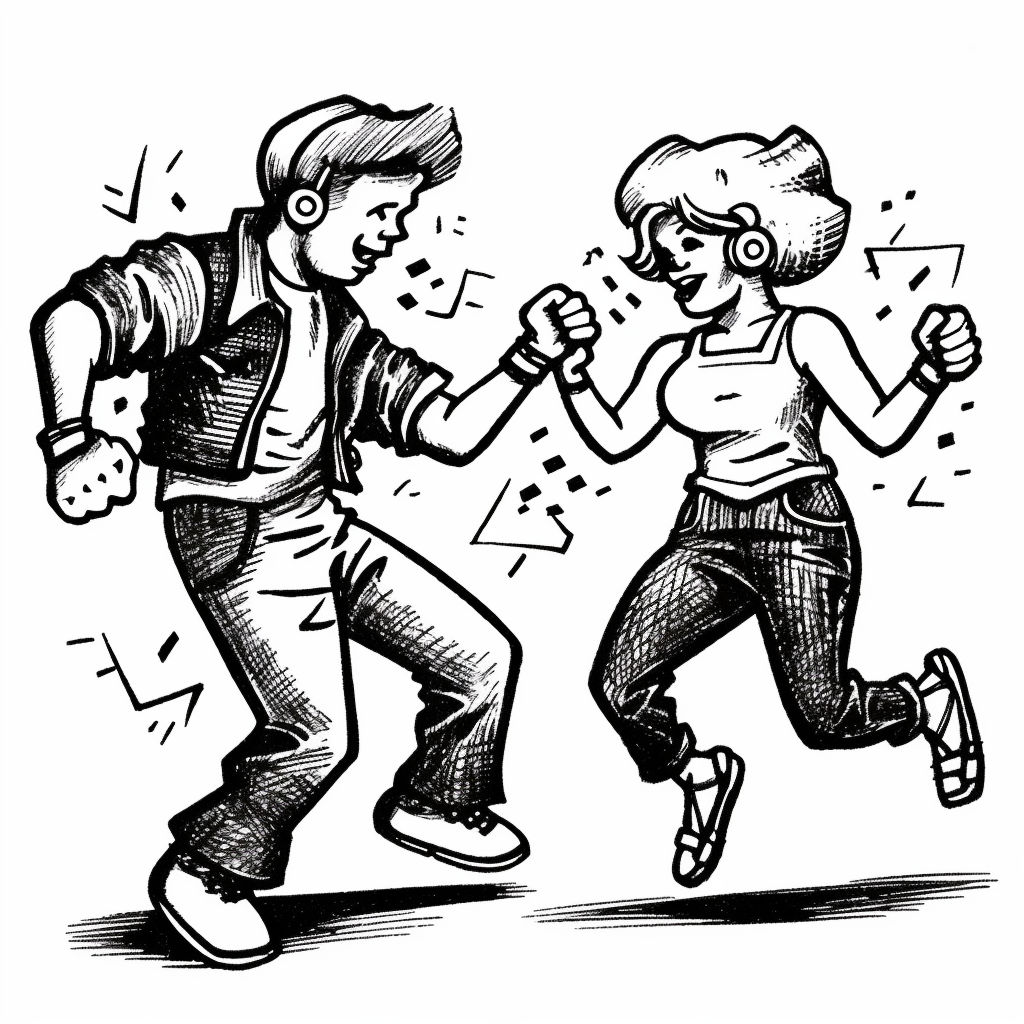 line dance cliparts