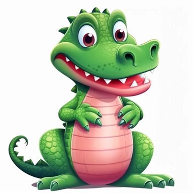 Baby Alligator Clipart