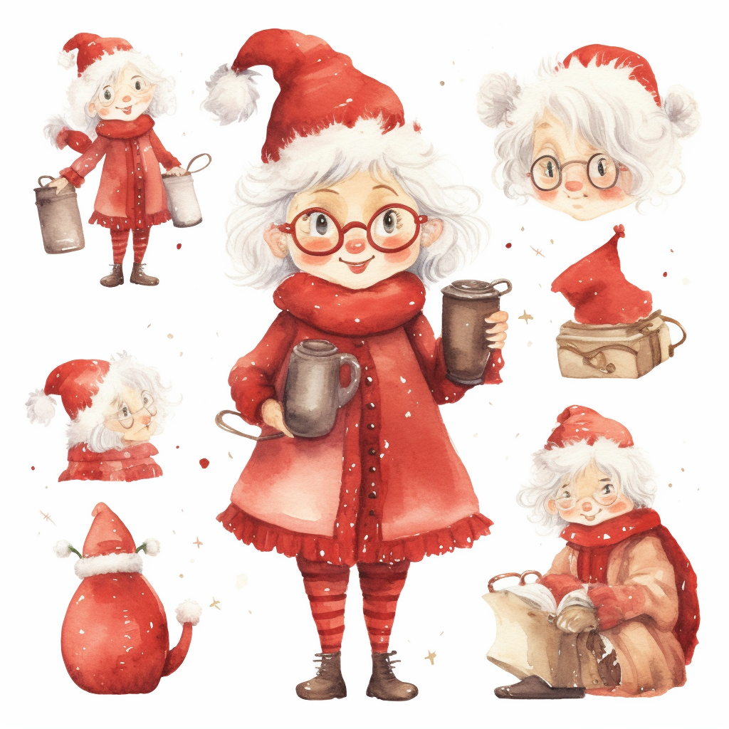 mrs claus clipart
