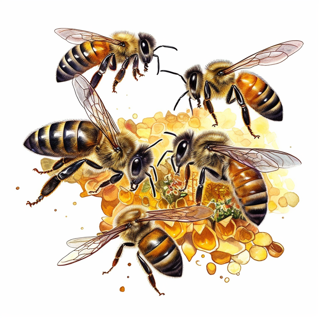bee border cliparts