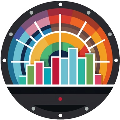 a clipart style 2D image with a credit scoring graph