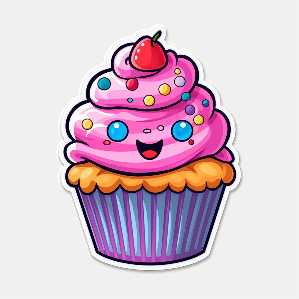 cartoon cupcake clipart