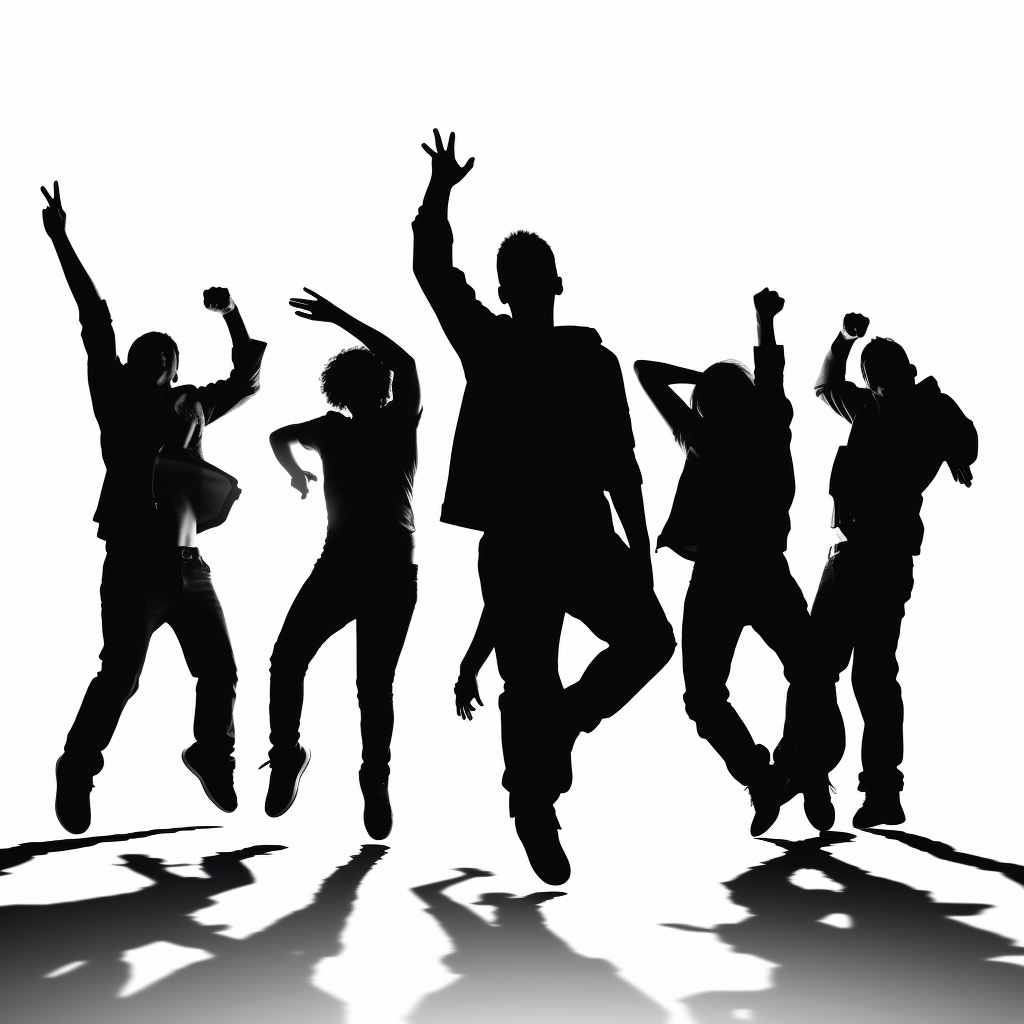 men partying cliparts
