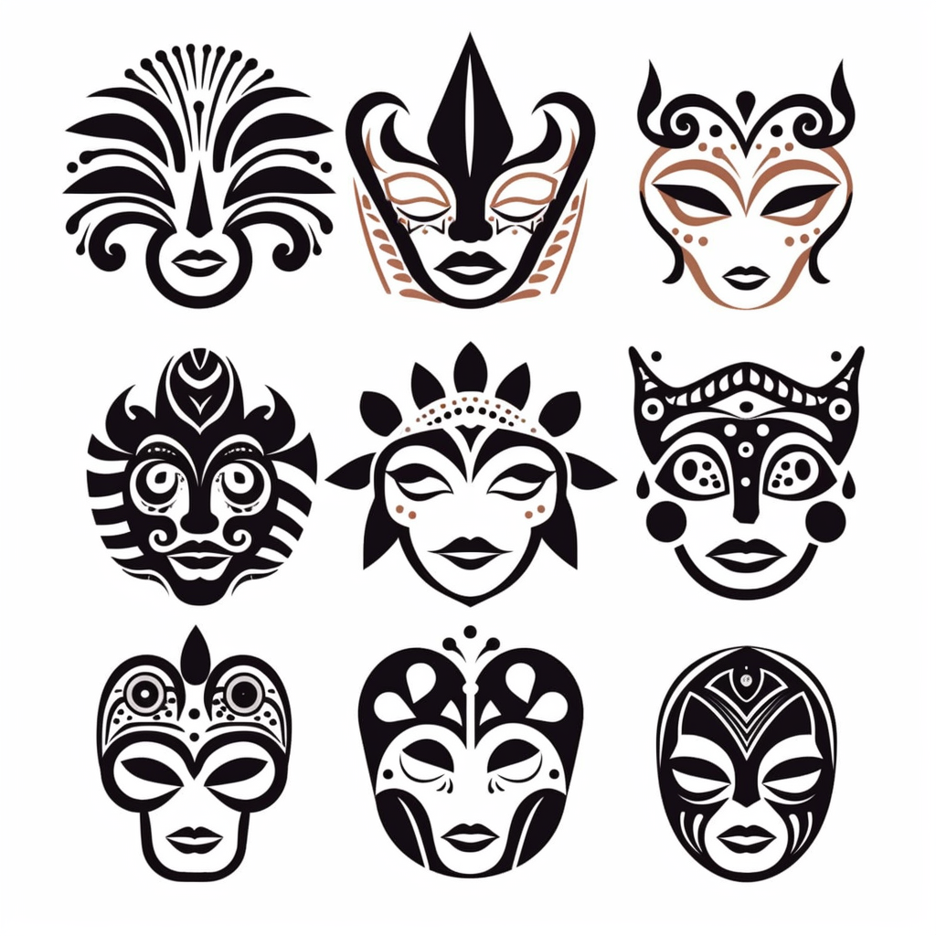 mask cliparts vector