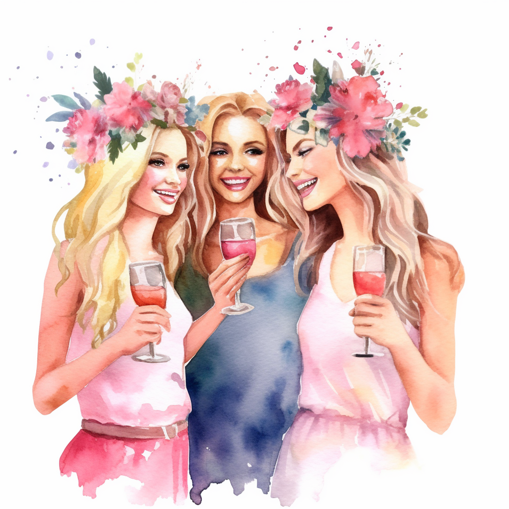 bachelorette party clipart