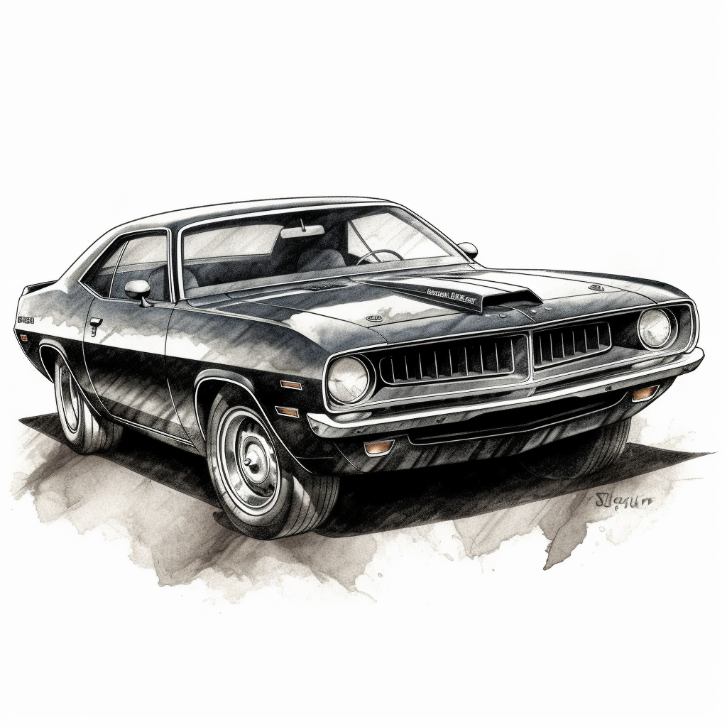 muscle car clipart