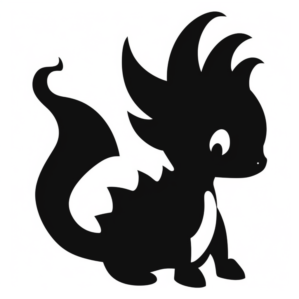 dragon silhouette cliparts