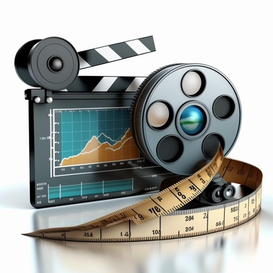 graphs charts analytics, movie camera, clipart