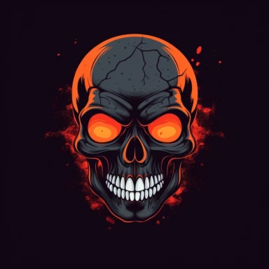 logo for halloween party, simple design, clipart, prom night theme, horror movie, creepy, 1980s vibe, minimalistic design, urban brand recognition, famous, high end marketing, 2 color vector image, simple yet stylish, positive impact, in the style of a tee-shirt logo