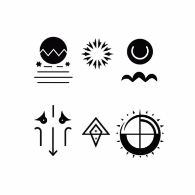 4 svg clipart symbol icons modern minimal geometric metaphysical boho edgy cosmos delicate minimalism existential aesthetic