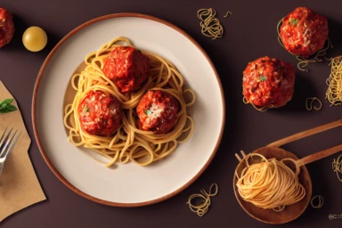 spaghetti and meatballs italian food clipart .highly detailed, realistic, photo realistic, octane render, 4K, 8K, UHD, hyper detailed