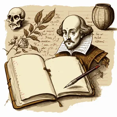 pencil clipart shakespeare writing in diary