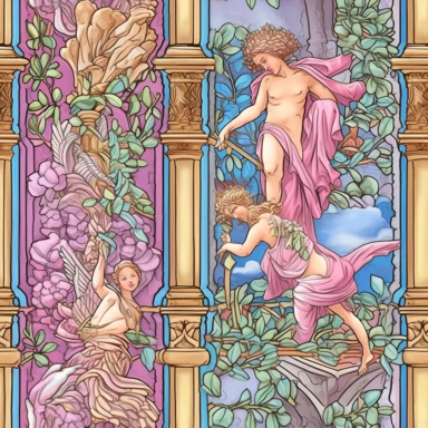 3D clipart, Trompe-l'oeil , fairy tale, pastel colors, henry justice ford