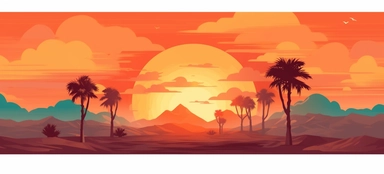 sunsets vector png clipart sunday beach sky sunset vector png art vector sunrise desert trees set with a sunset vector png, in the style of 3840x2160, naive style, contemporary color fields, poster