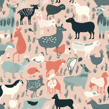 clipart simple elegant not cluttered relaxed farm animal