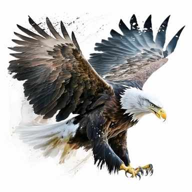 Eagle Bird Photo White Background Transparent Free PNG and Clipart