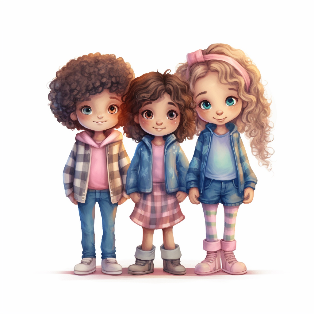 curly hair cliparts