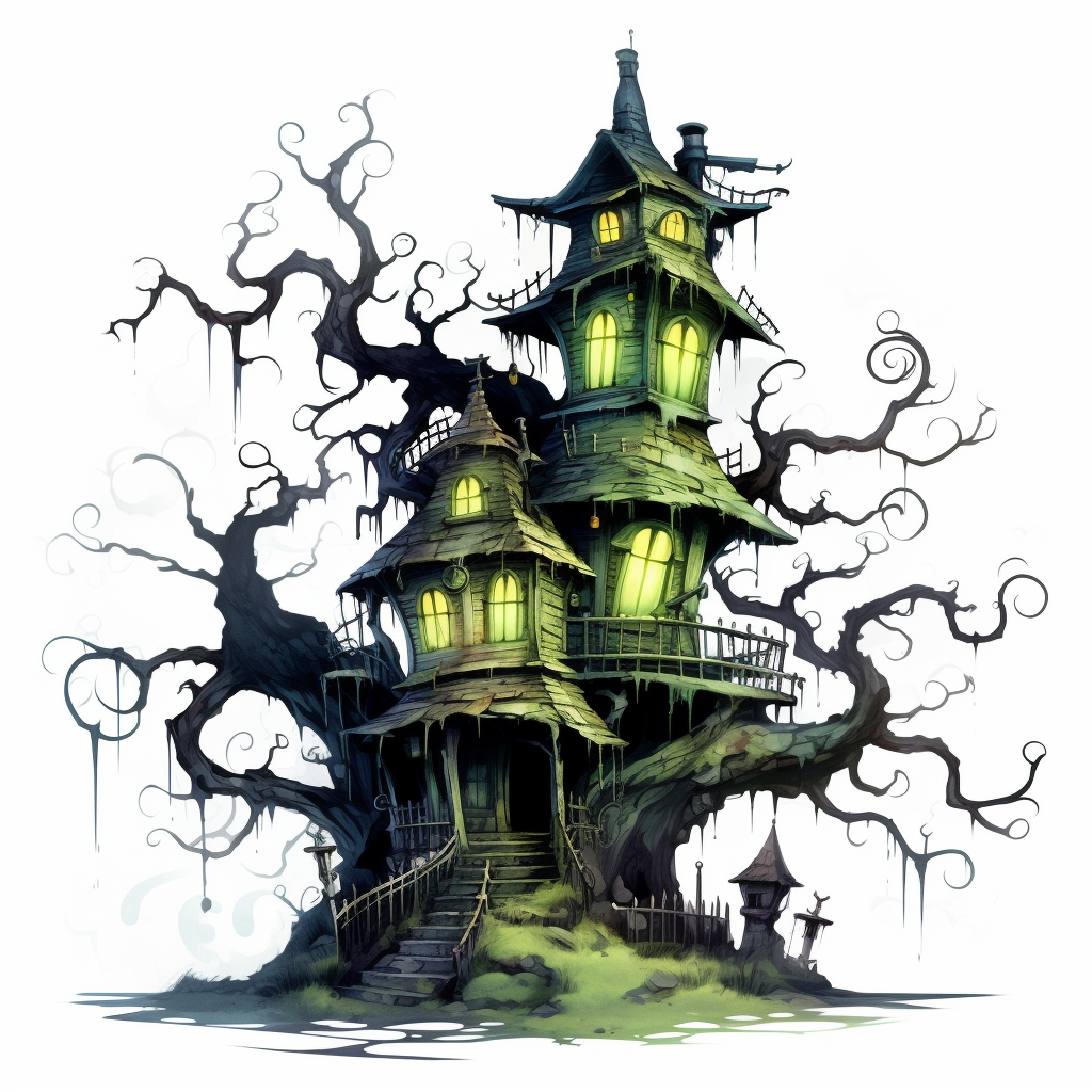 haunted tree cliparts