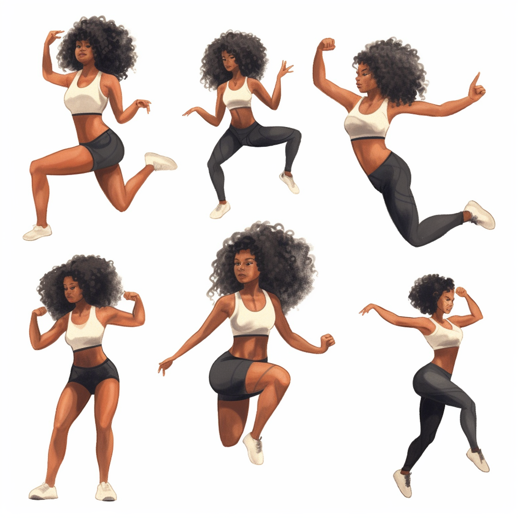 black woman cliparts