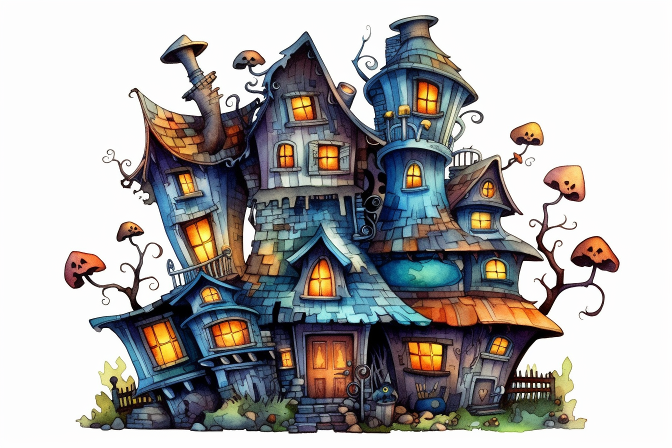 haunted house clipart