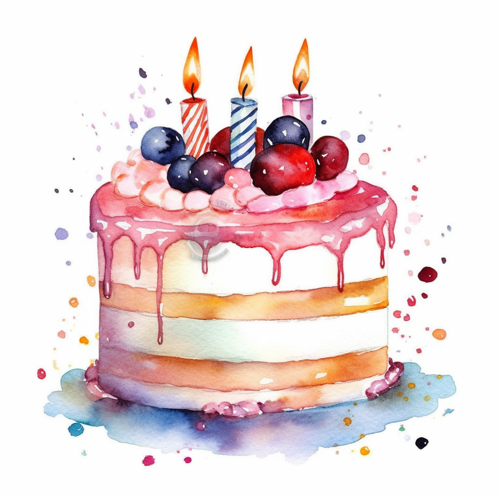 happy birthday cake clipart