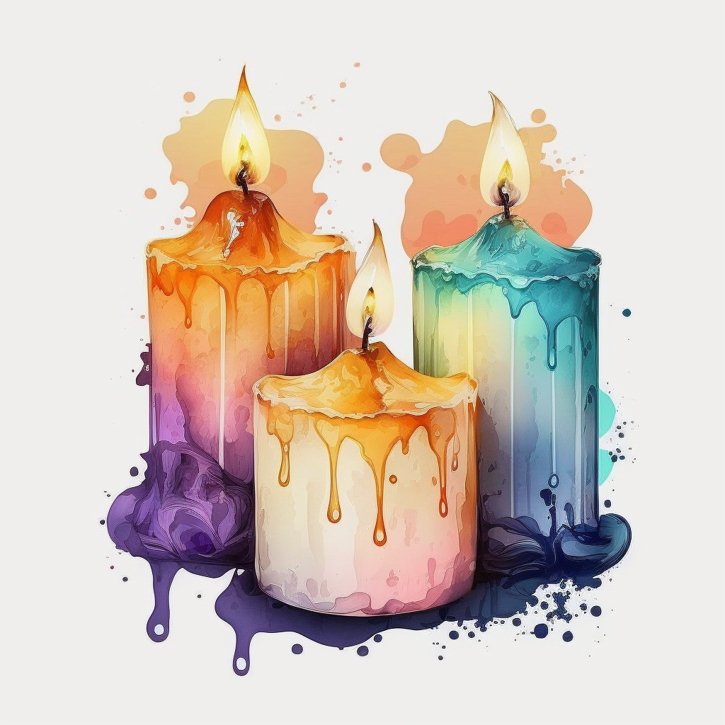halloween candles cliparts
