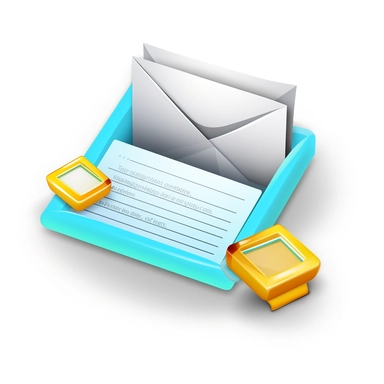 icon for contact form clipart, hyperdetailed, editorial illustration, 3D ,16k