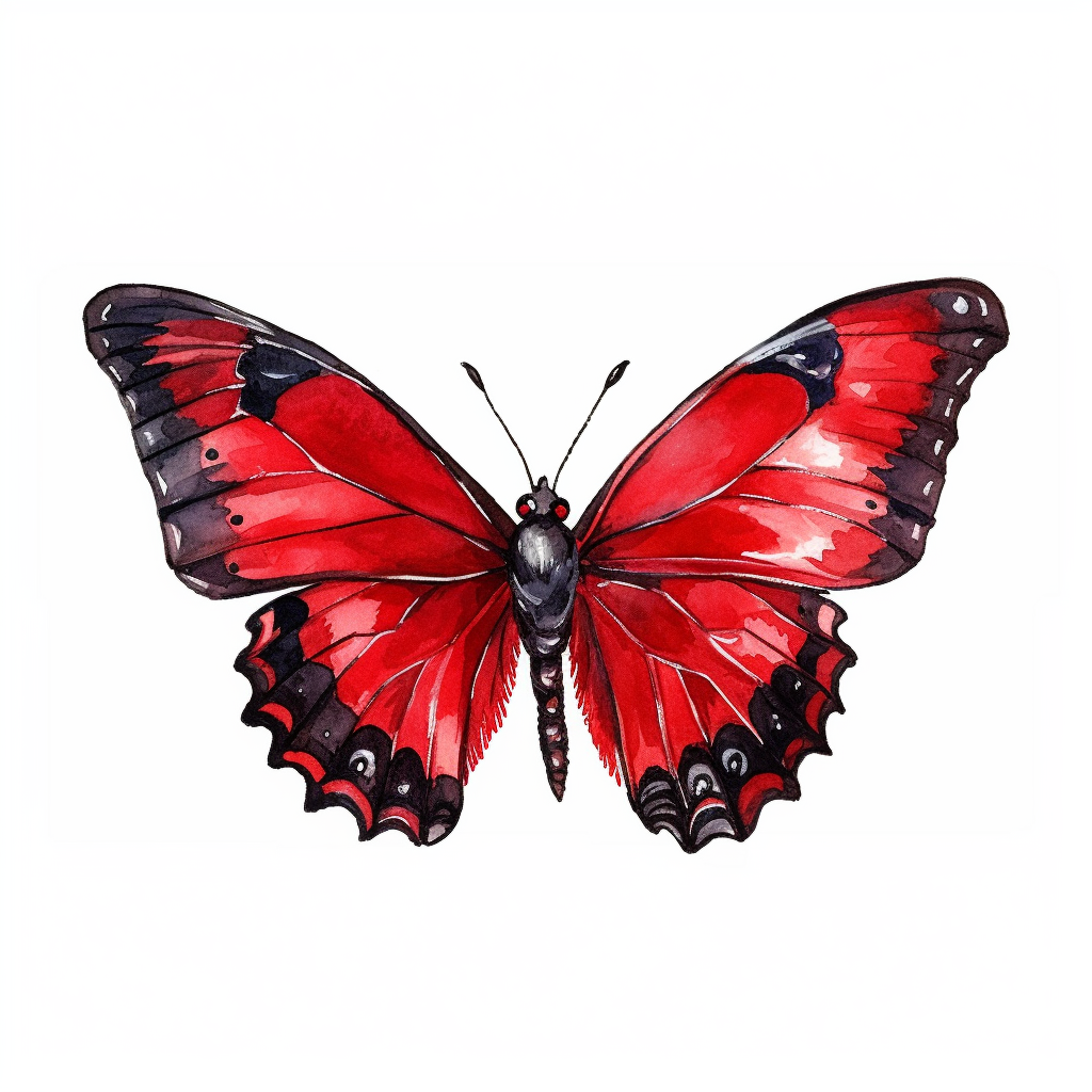 butterfly clipart black and white