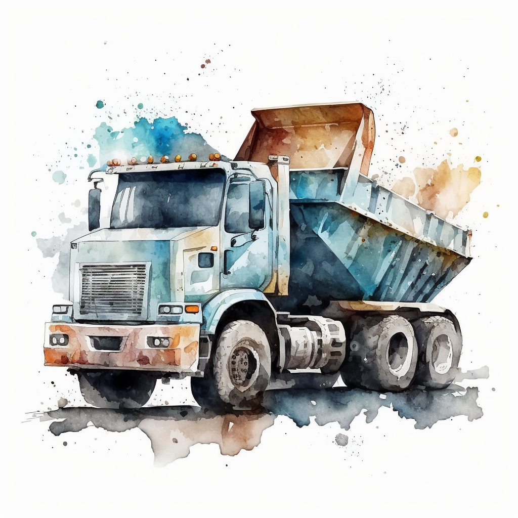 dump truck clipart