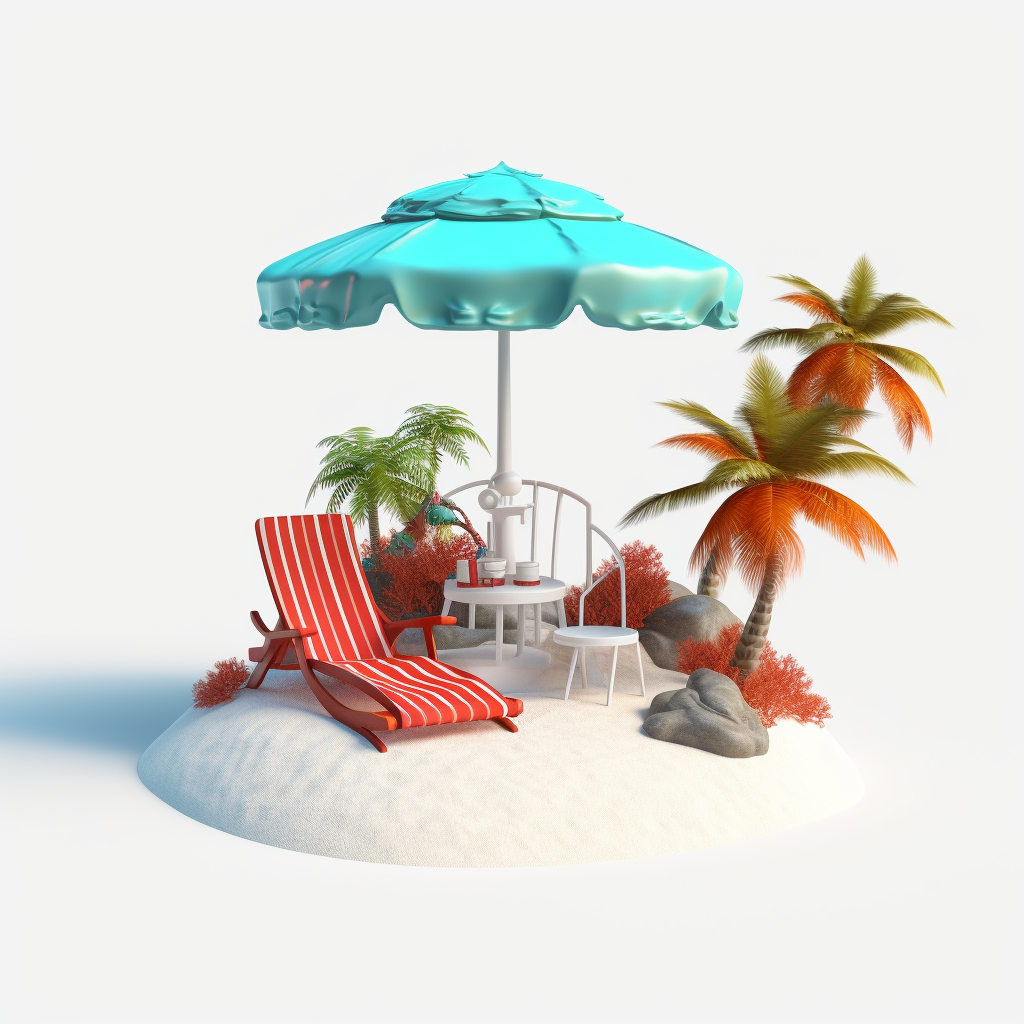 beach chair clipart