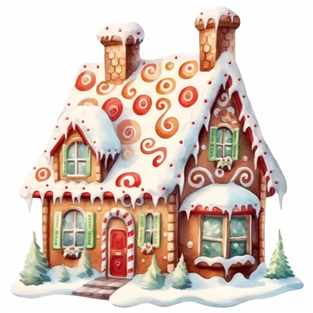 gingerbread house clipart