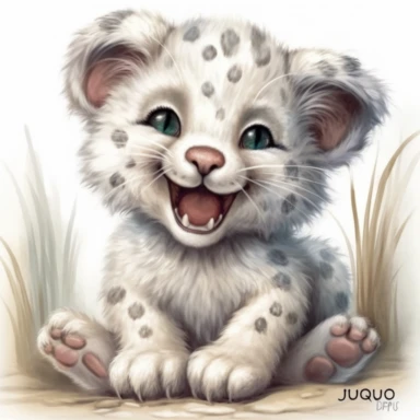 full body of a cute happy smiling baby cub puma , hello, in the style of jody bergsma, insanely fluffy fur, clipart with white background,32k uhd, hand-painted details, charming character illustrations, amazing colours combo ,aquarellist, hd , how beautiful and cute it is,white background clipart
