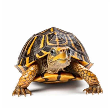 high def photograph clipart vector image with plain white background of a hyper realistic high definition photograph of a box turtle. extremely detailed. 35mm lens. 8k. Ultra HD.