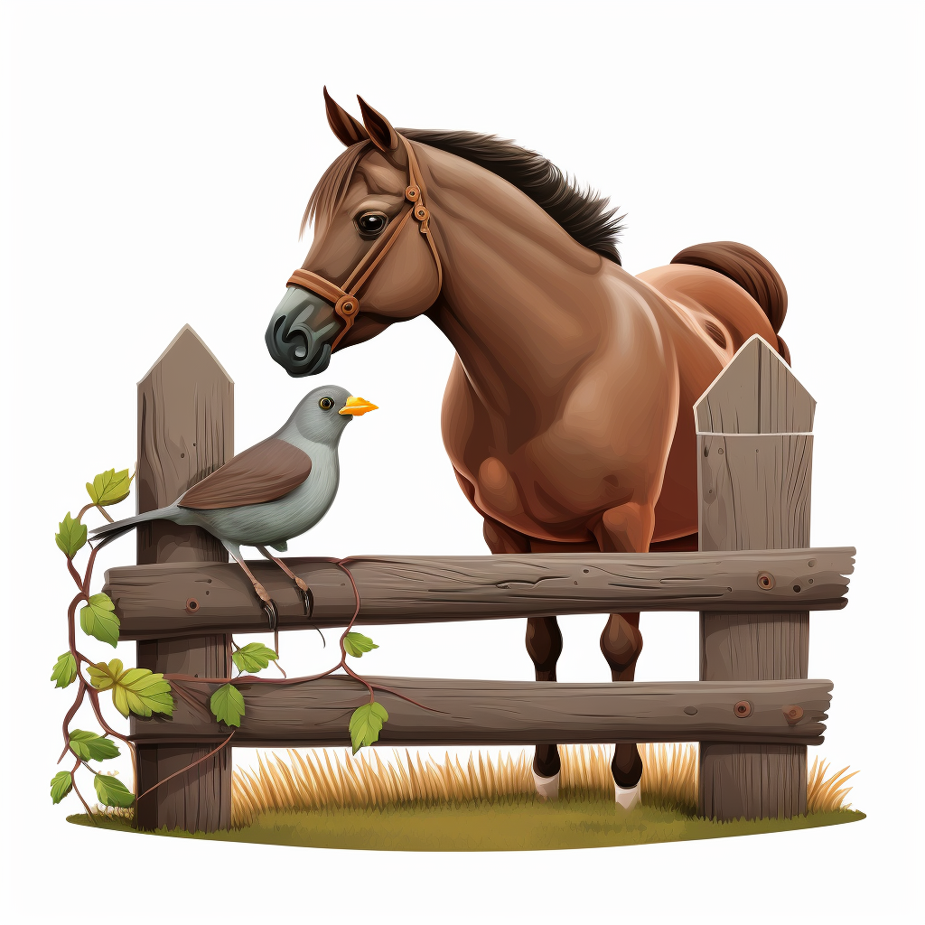 horses eating cliparts