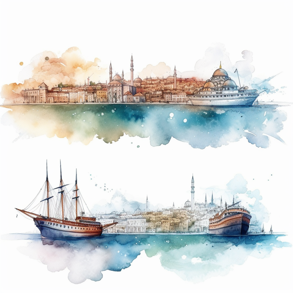 cartoon ship cliparts