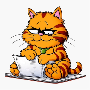 garfield the cat, clipart