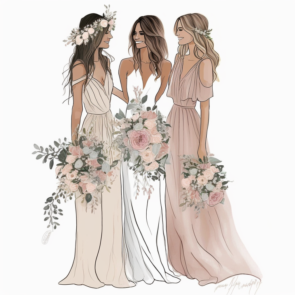friends wedding cliparts