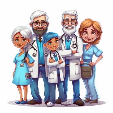 Illutration, white background, PNG clipart doctors' day
