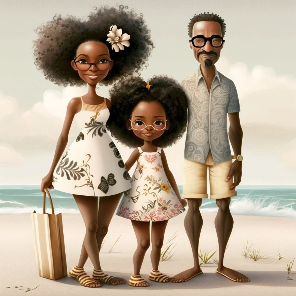 african american family clipart