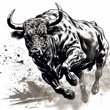 bull comic book stock illustrations, clip art, & cartoons, in the style of graphic black outlines, aaron siskind, martiros saryan, david yarrow, ivory, precisionist