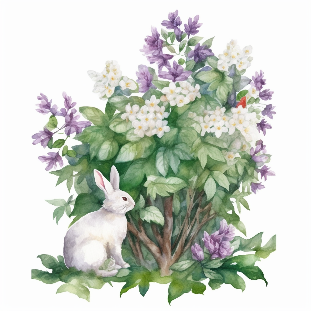 flower bush cliparts