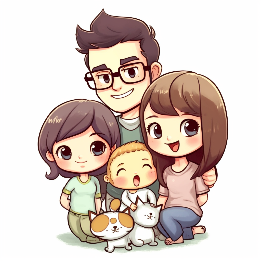 happy family clipart